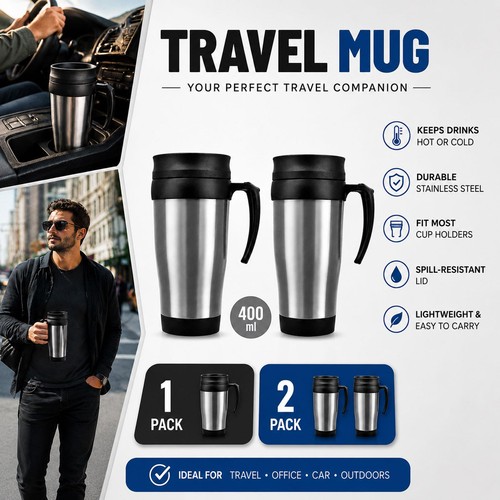 Vacuum insulated travel mug - vacuum,