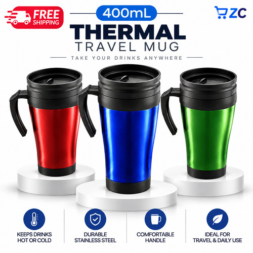 Thermal travel mug 400ml - thermal,