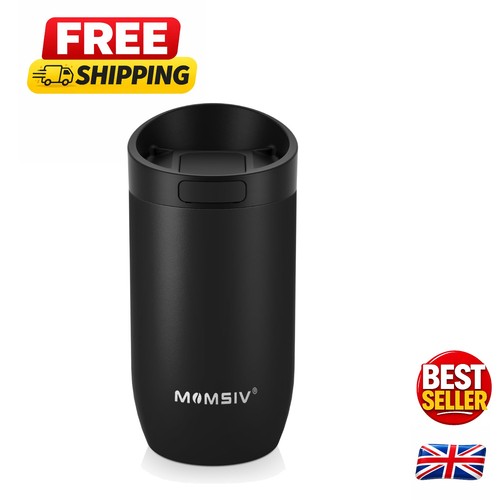 Leakproof black travel mug - black,