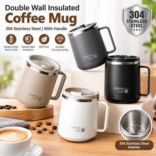 Double wall insulated coffee - double,