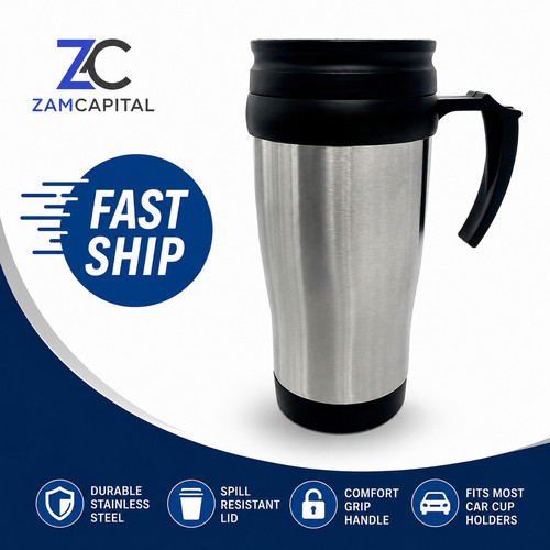 Travel mug 400ml insulated - travel,