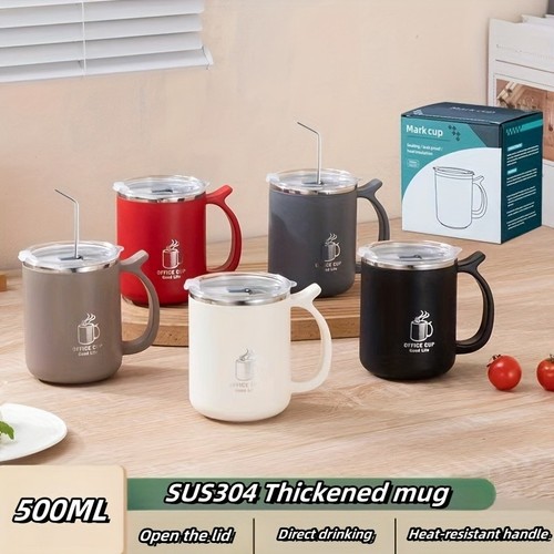 304 stainless steel travel mug - steel,