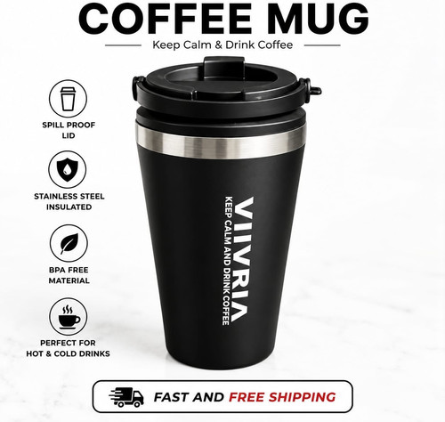 Stainless steel coffee - stainless, cup