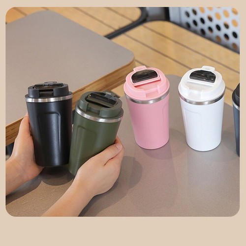 Smart thermo travel coffee mug - travel,