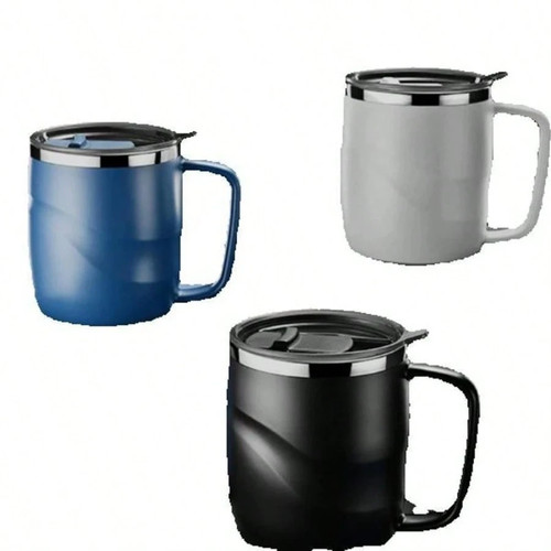 Stainless steel insulated mug - stainless,