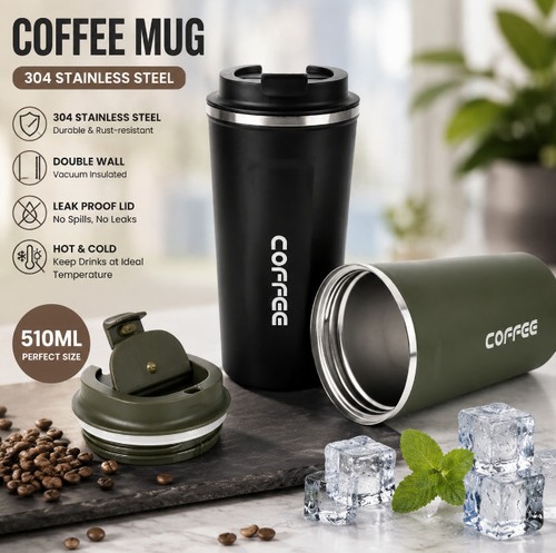 Coffee mug cup flask 510ml - coffee,